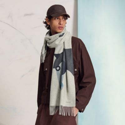 グレー - メンズ, ネクタイ・スカーフ・マフラー, マフラー＆カレ